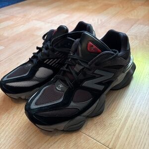 New Balance 9060 Black with castlerock and rain cloud